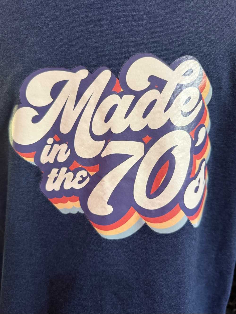 Jerzees Navy Blue Crewneck T-Shirt